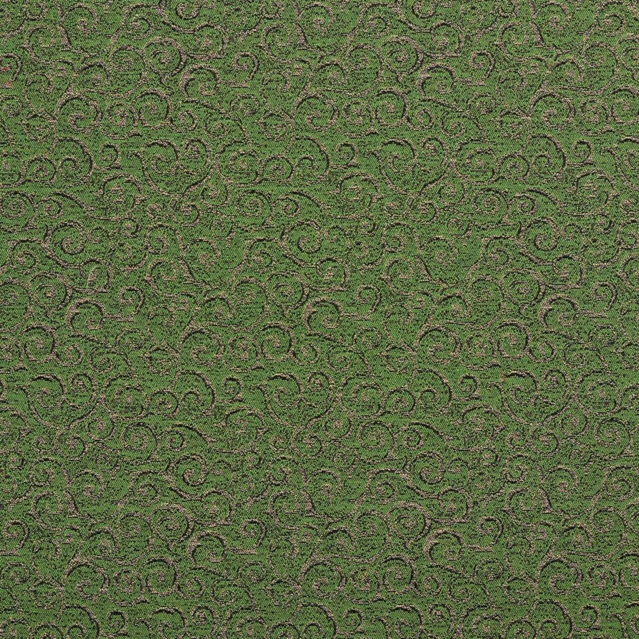 Green Stain Resistant Performance Pet Friendly Small Scale Woven Pattern Upholstery Fabric by The Yard - SKU: Peter Fern